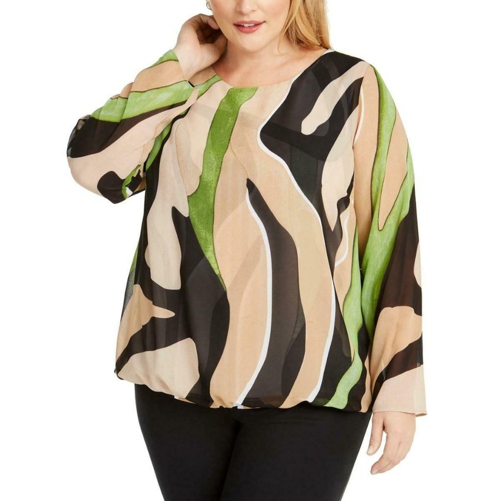 Alfani  Printed Boho Blouse